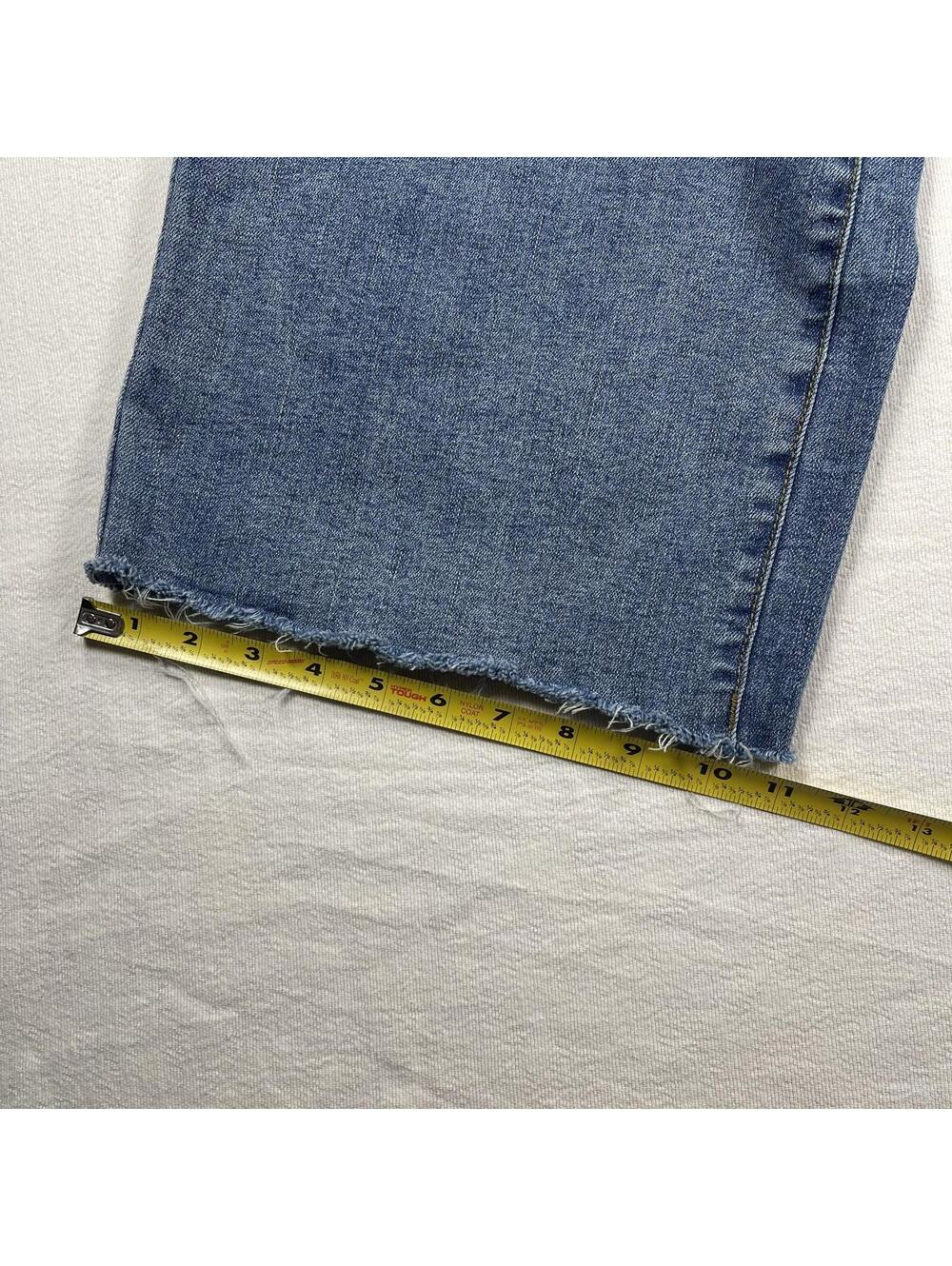 Oat New York Wide Leg Jeans Women's Size 12/31 High Rise Pockets Crop Fit Baggy - Picture 8 of 10